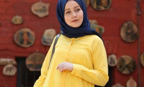 10 Baju Warna Kuning Dengan Kerudung